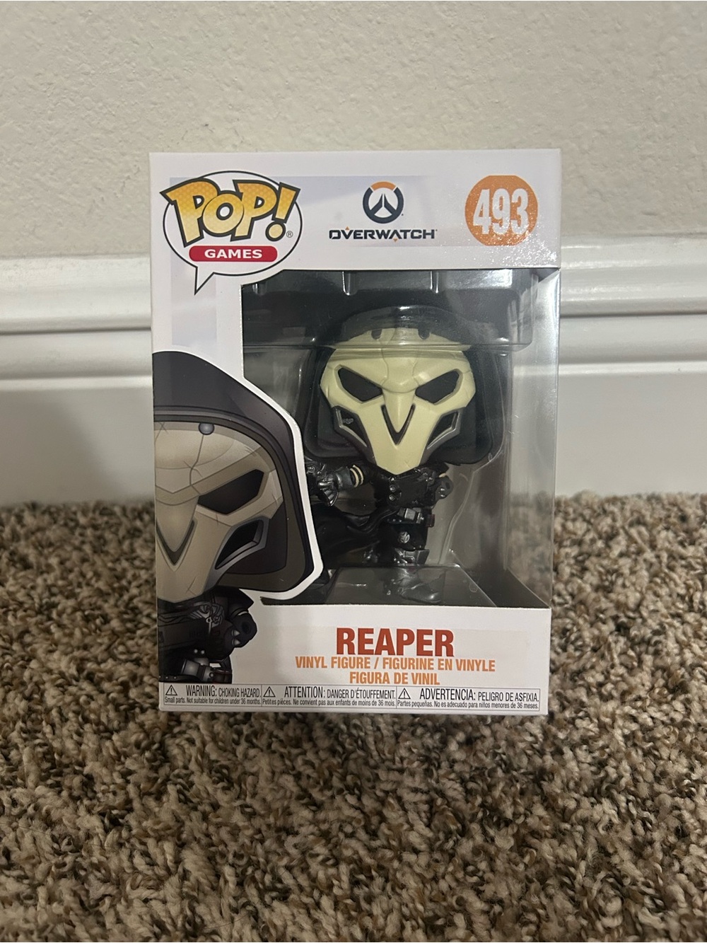 Funko Pop! Games Overwatch Reaper Figure — Black & Cream